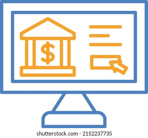 Online Banking vector icon. Can be used for printing, mobile and web applications.