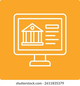 Online Banking vector icon. Can be used for printing, mobile and web applications.