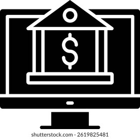 Online Banking vector icon. Can be used for printing, mobile and web applications.