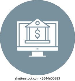 Online Banking vector icon. Can be used for printing, mobile and web applications.