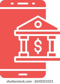 Icono de Vector de banca en línea. Se puede utilizar para aplicaciones de impresión, móviles y de Web.