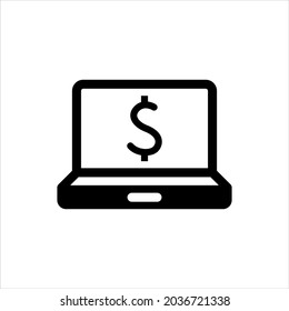 Diseño de símbolo de icono de vector de banca en línea