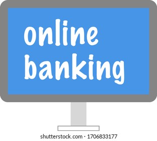 online banking vector illustration icon flat design