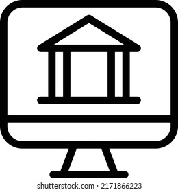 Ilustración del vector de banca en línea sobre un fondo transparente.Símbolos de calidad premium.Icono del vector de trazo para el diseño de concepto y gráfico.