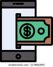 banca en línea Ilustración vectorial en un fondo transparente.Símbolos de calidad premium.Icono vectorial de trazo para el concepto y el diseño gráfico.
