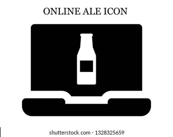 online Beer bottle icon. Editable online Beer bottle icon for web or mobile.