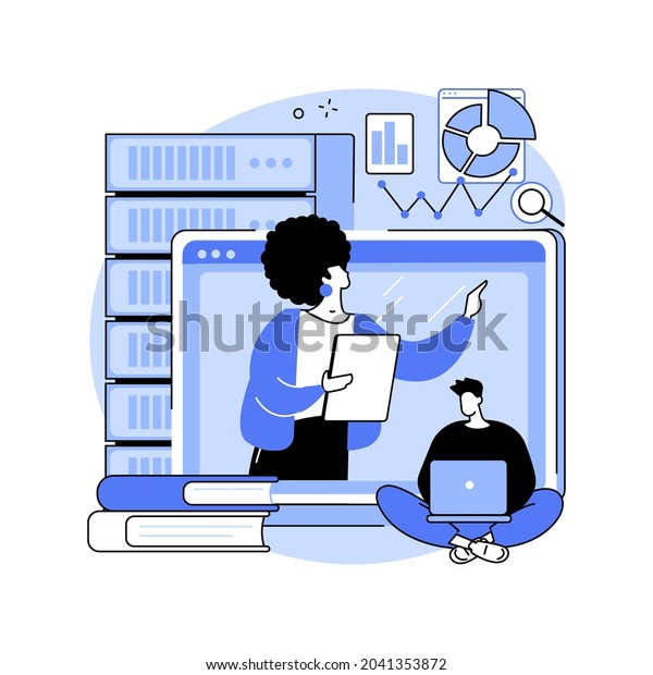 Online Big Data Courses Abstract Concept Stock Vector Royalty Free 