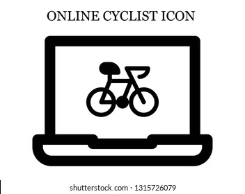 online Bike icon. Editable online Bike icon for web or mobile.
