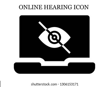 online Blind icon. Editable online Blind icon for web or mobile.