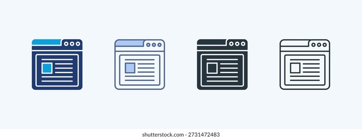 Online Blogging Multiple Style Icon Collection