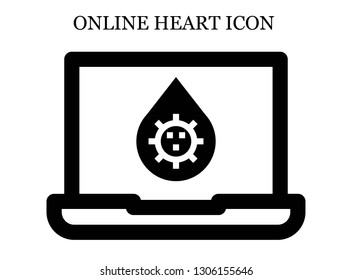 online Blood icon. Editable online Blood icon for web or mobile.