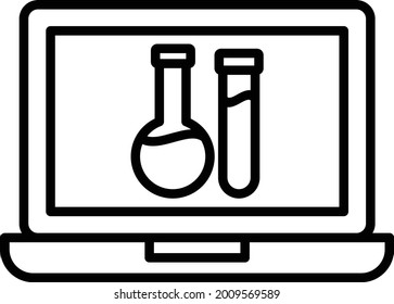  Diseño de iconos de línea del vector de prueba de sangre en línea

