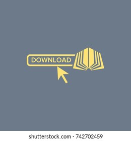 Online book download icon