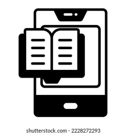 Online-Buch, Online-Lernen Moderne Konzepte flaches Design, hochwertiges Vektorgrafik-Konzept. Vektorsymbol.