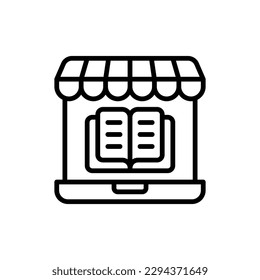 Online Book Store icon in vector. Illustration