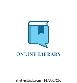 online book template logos for libraries