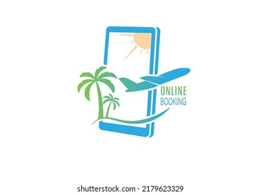 Online booking of holidays and tickets. Vector illustration for websites, applications and thematic design. Flat style
