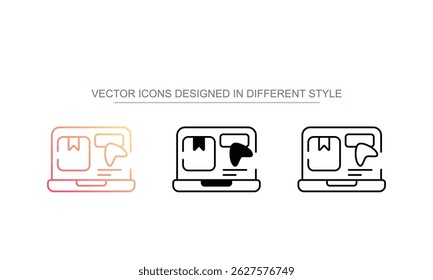 Design de ícone de Reserva Online com fundo branco ilustração de estoque