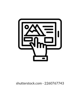Online Booking icon in vector. Logotype