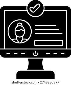 Online booking Line vector Icon Design