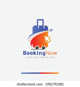 Online booking travel logo design template. travel logo for business agency.