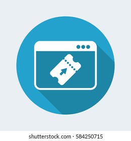 Online booking - Vector icon for computer website or application