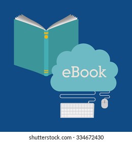 online bookstore design, vector illustration eps10 graphic 