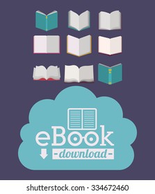 online bookstore design, vector illustration eps10 graphic 