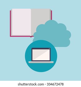 online bookstore design, vector illustration eps10 graphic 