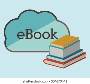 online bookstore design, vector illustration eps10 graphic 