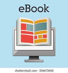 online bookstore design, vector illustration eps10 graphic 