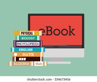 online bookstore design, vector illustration eps10 graphic 