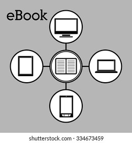 online bookstore design, vector illustration eps10 graphic 