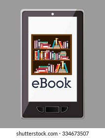 online bookstore design, vector illustration eps10 graphic 