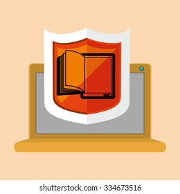 online bookstore design, vector illustration eps10 graphic 