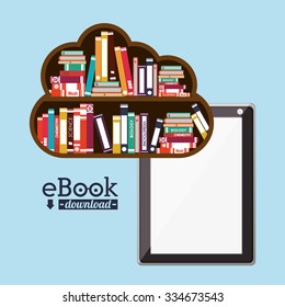 online bookstore design, vector illustration eps10 graphic 