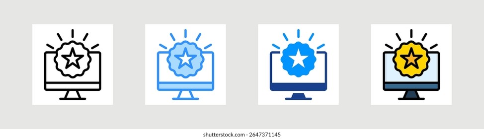 Online Branding Icon Collection Set Multiple Style