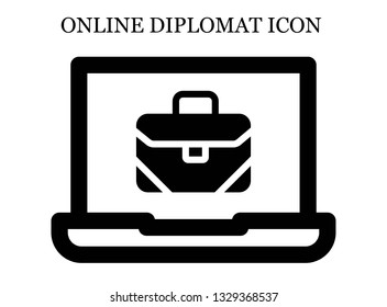 online Briefcase icon. Editable online Briefcase icon for web or mobile.