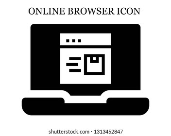 online Browser icon. Editable online Browser icon for web or mobile.