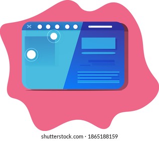 online browser search concept. minimal design.