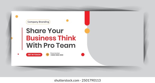 Online business conference banner template