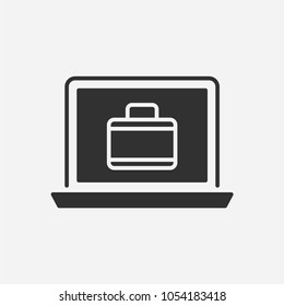 Online business icon illustration isolated vector sign symbol