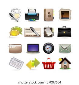 online business icon set