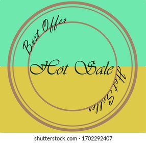 Online business logo for hot selling items and hot offers as vector image. Business icon. Sales symbol.