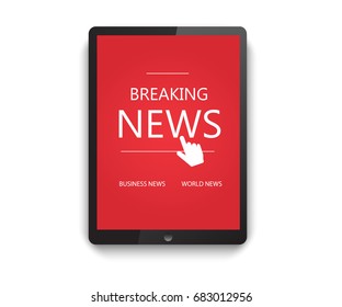 Online business newspaper and magazine vector