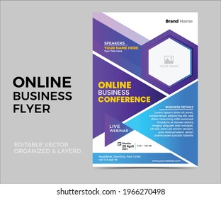 Online Business Seminar Flyer Template