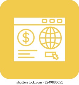 Online Business vector icon. Can be used for printing, mobile and web applications.
