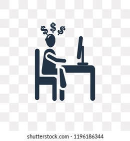 Online Business vector icon isolated on transparent background, Online Business transparency concept can be used web and mobile