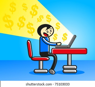 on-line businessman