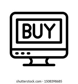 online buy thin line vector icon